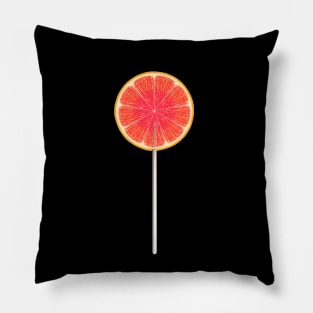 Grapefruit Slice Lollipop Pillow