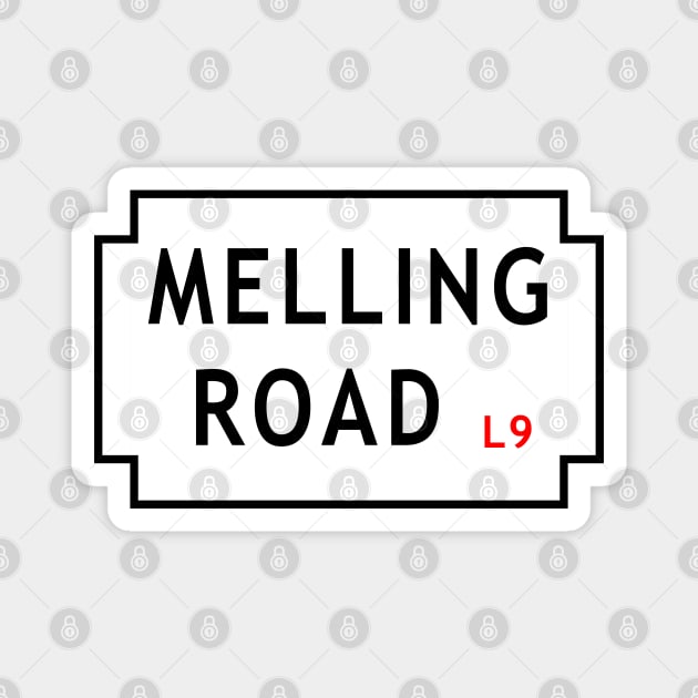 Melling Road Magnet by Lyvershop