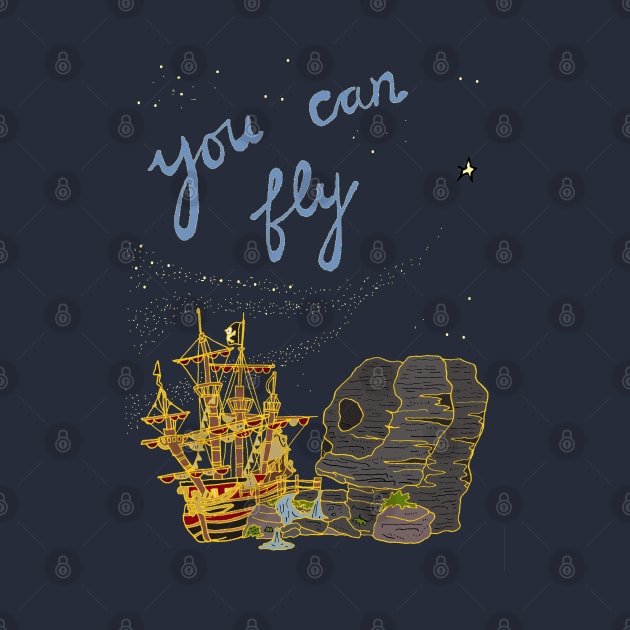 Peter Pan - You Can Fly by JennyGreneIllustration