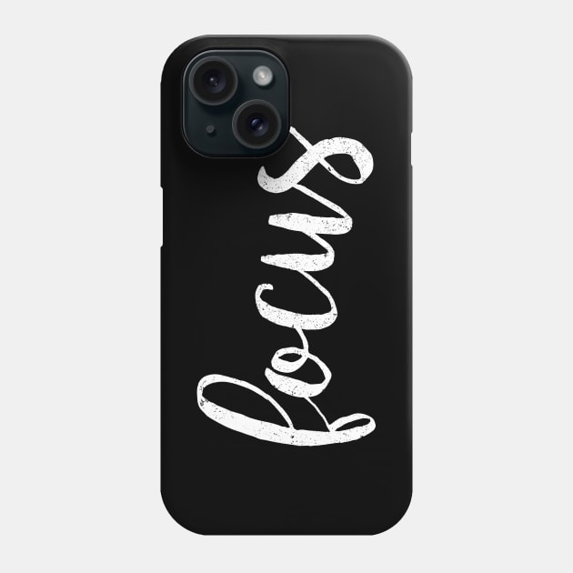 Focus Gym Motivation - Gym Fitness Workout Phone Case by fromherotozero