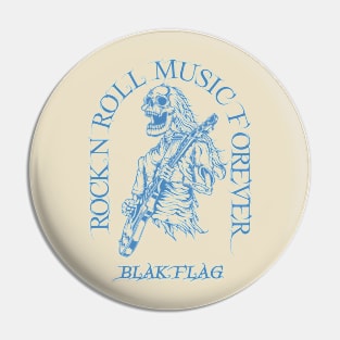 Black Flag /// Skeleton Rock N Roll Pin