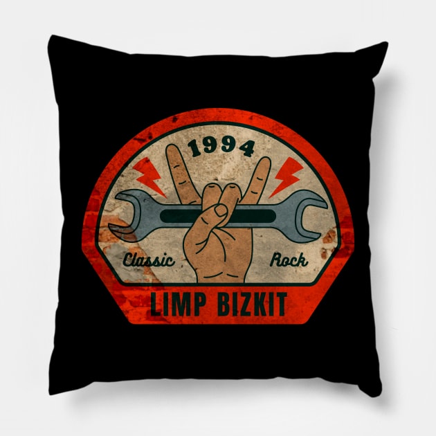 Limp Bizkit // Wrench Pillow by OSCAR BANKS ART