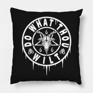 DO WHAT THOU WILT - OCCULT BAPHOMET Pillow