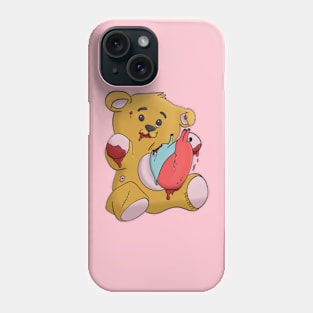 Anti Love Bear Funky Art Phone Case