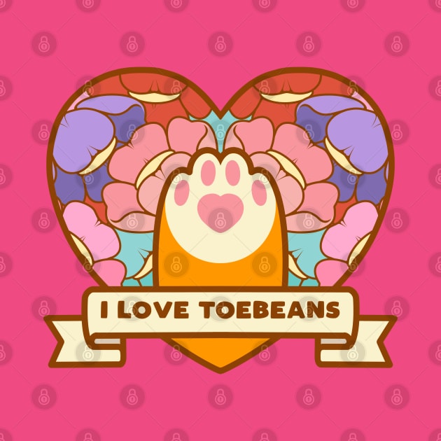 I Love Toebeans by Pupcakes and Cupcats