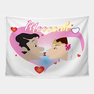 Mooooah Kiss -Egyptian Couples Tapestry