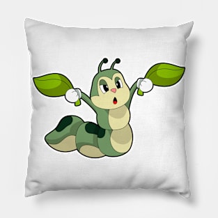 Caterpillar Leaves Pillow