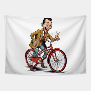 Pee Wee Herman in heaven - art 12 Tapestry