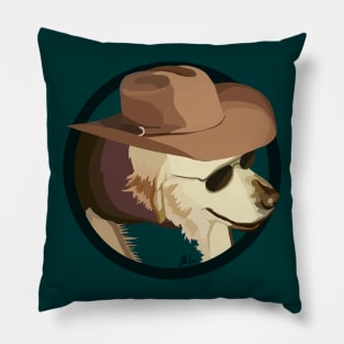 Jasper the Cowboy Retriever Pillow