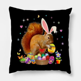 Cute Squirrel Easter Day Bunny Eggs Easter Costume Pillow