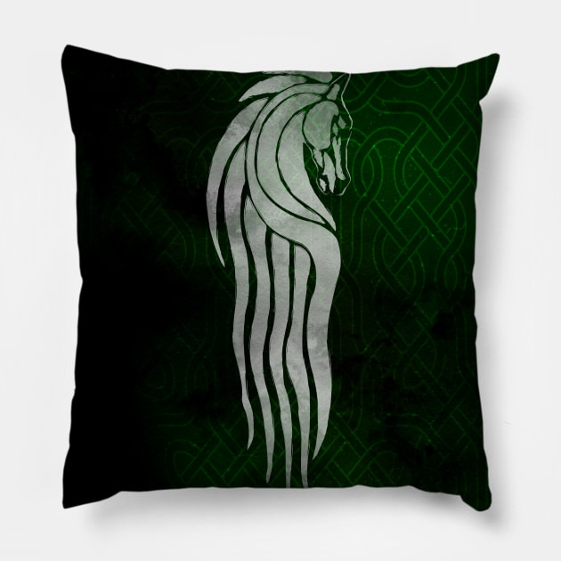 Home Of The Horse Lords Pillow by ValhallaDesigns