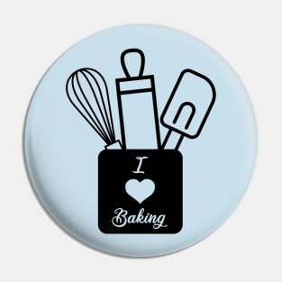 I Love Baking Pin