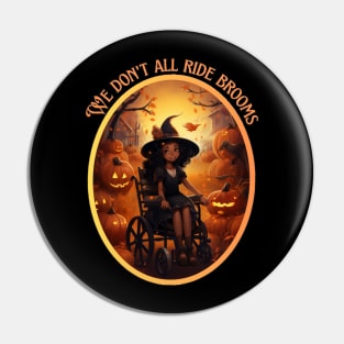 Wheelchair Witch Pin