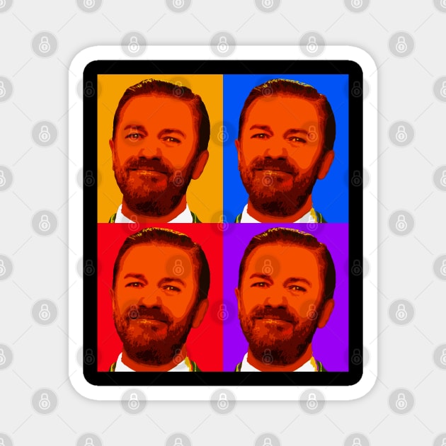 ricky gervais Magnet by oryan80