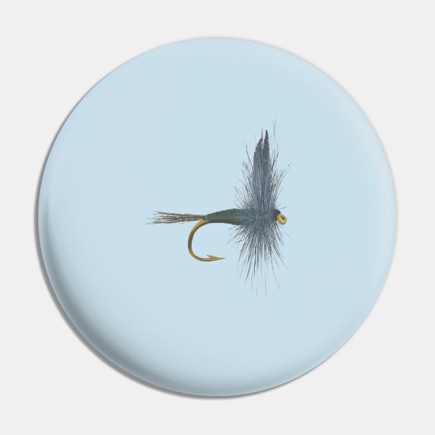 Dark Hendrickson Dry Fly Pin by garrettsgardens