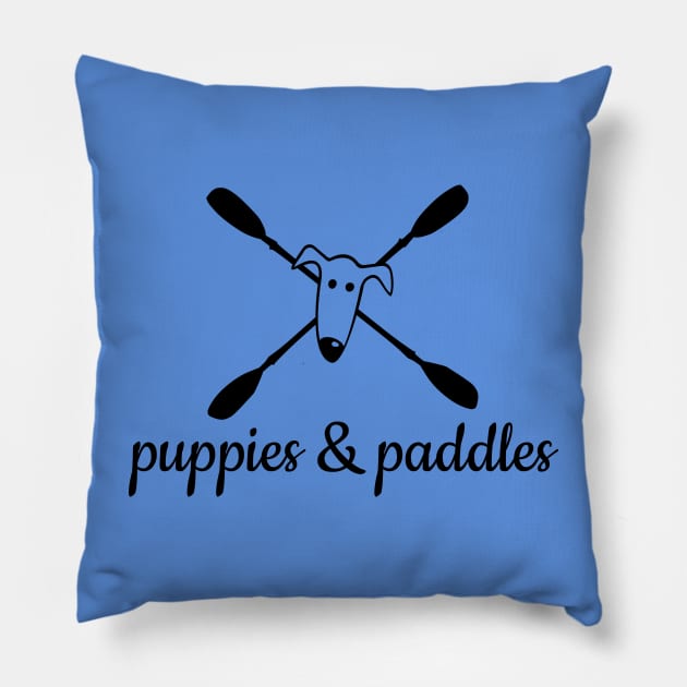 Puppies & Paddles Pillow by Houndie Love