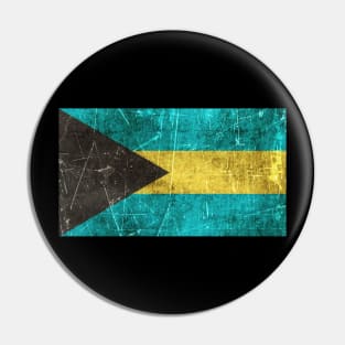 Vintage Aged and Scratched Bahamas Flag Pin