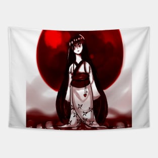 Red Moon Tapestry