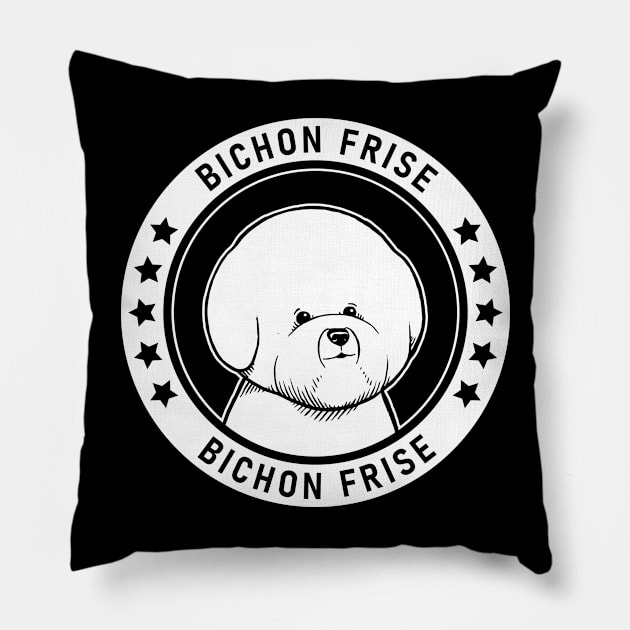 Bichon Frise Fan Gift Pillow by millersye