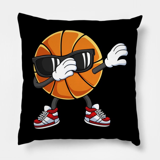 Dabbing Basketball Funny Dab Dance Gift Pillow by HCMGift