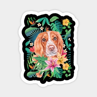 Tropical English Springer Spaniel Magnet