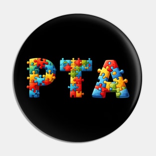 Autism Awareness Physical Therapy Assistant PTA Pin