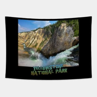 Yellowstone National Park - Top of the Lower Falls of the Yellowstone River Tapestry