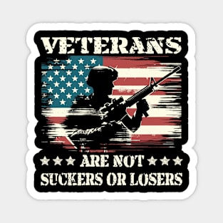 Veterans are NOT suckers or losers Magnet
