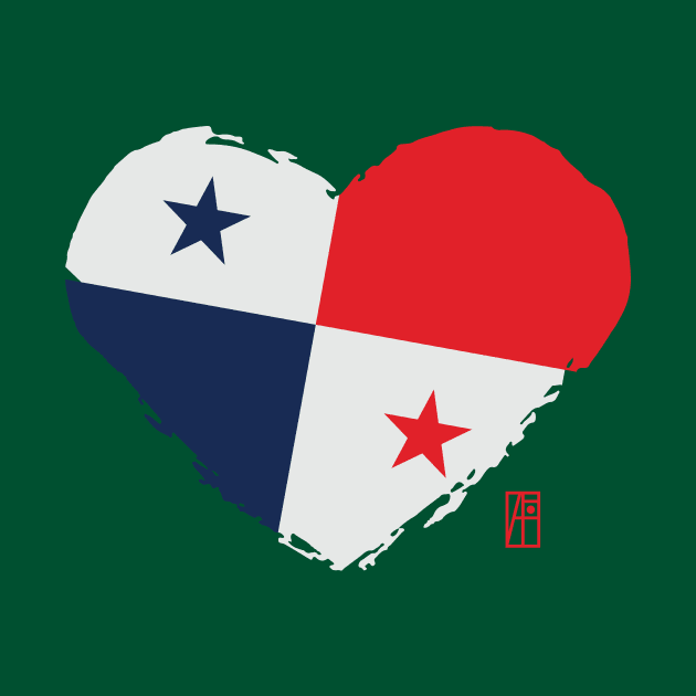 I love my country. I love Panama. I am a patriot. In my heart, there is always the flag of Panama by ArtProjectShop