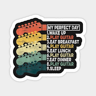 Vintage My Perfect Day Guitar Magnet