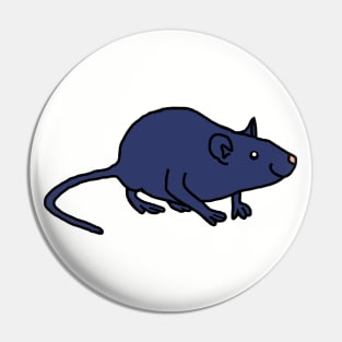 Blue Rat Pin