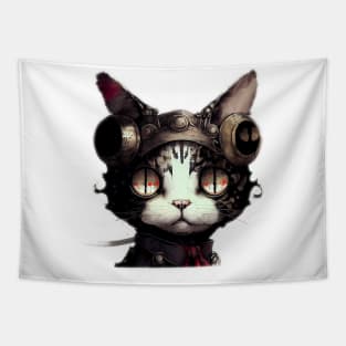 Time Traveling Cat Tapestry