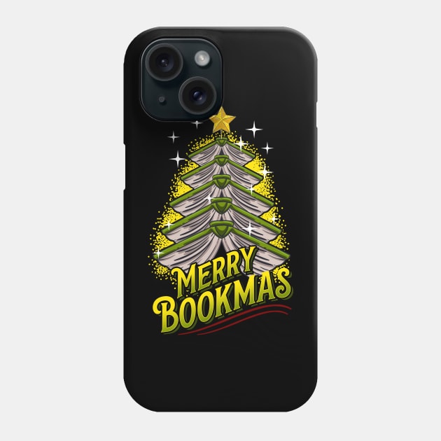 Merry Bookmas. Ugly Christmas Tree. Phone Case by KsuAnn
