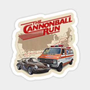 The Cannonball Run Magnet