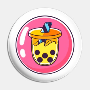 Bubble Boba Tea Pin