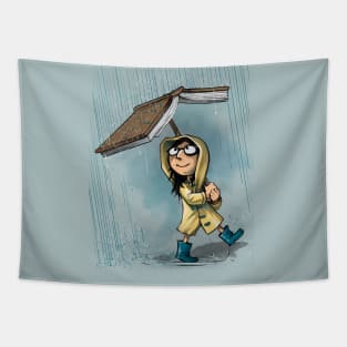 Rainy story days Tapestry