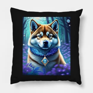 Shiba In A Forest Pillow