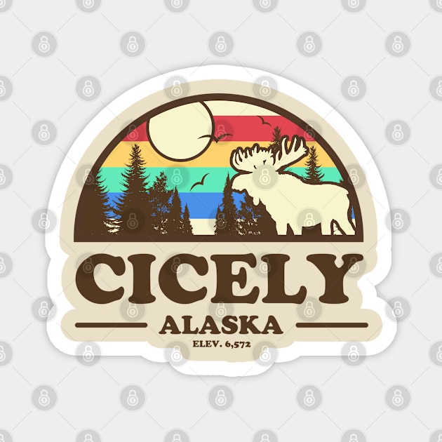 Cicely Alaska Magnet by deadright