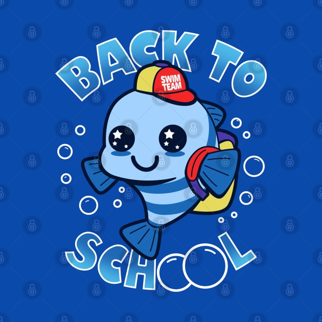 Cute Kawaii Fish Student School Cartoon Fish Meme Gift For Students by BoggsNicolas