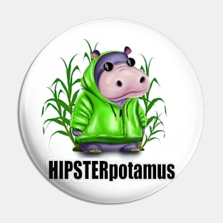 HIPSTERpotamus Pin