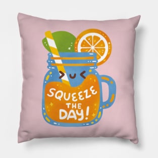 Squeeze The Day Orange Pillow