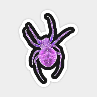 Purple Spider Orb-Weaver Watercolor Style Magnet