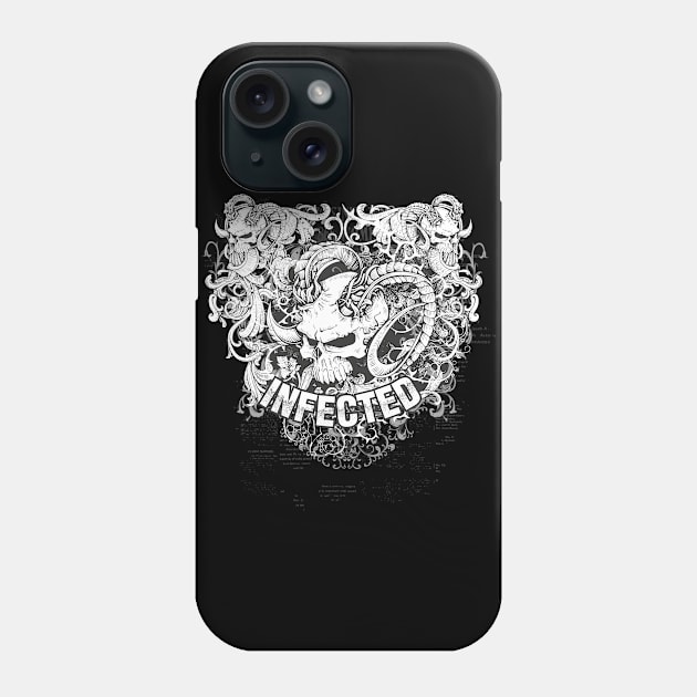 Demon Skull Phone Case by peace and love
