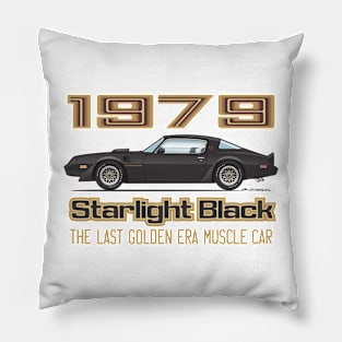 Factory Colors-Starlight Black w. Gold Graphics Pillow