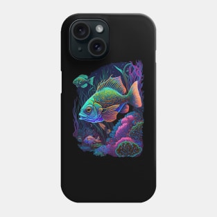 Psychedelic Tropical Reef Fish Phone Case