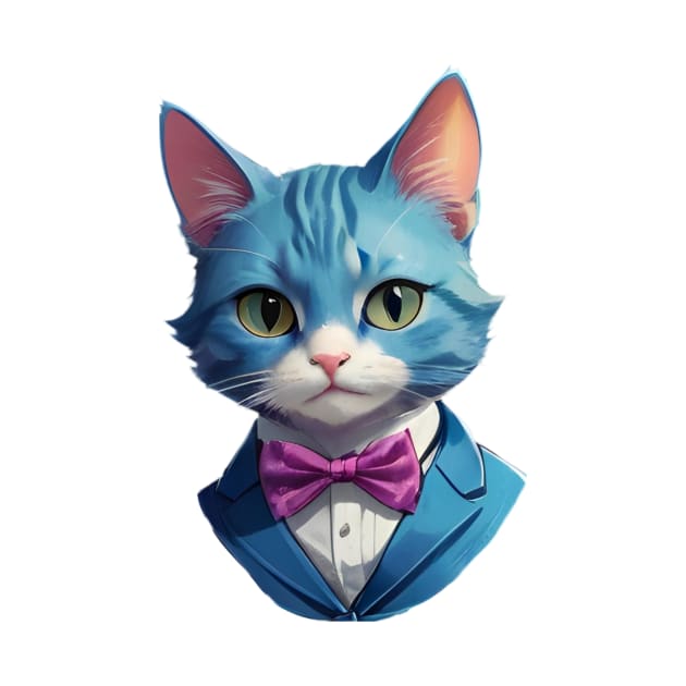 Fancy Cat with Bowtie no.8 by Donperion