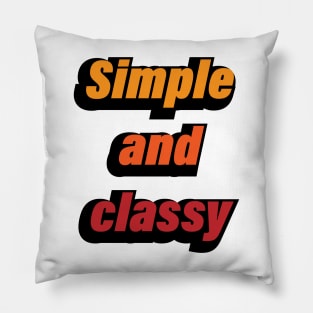 Simple & classy colorful design Pillow