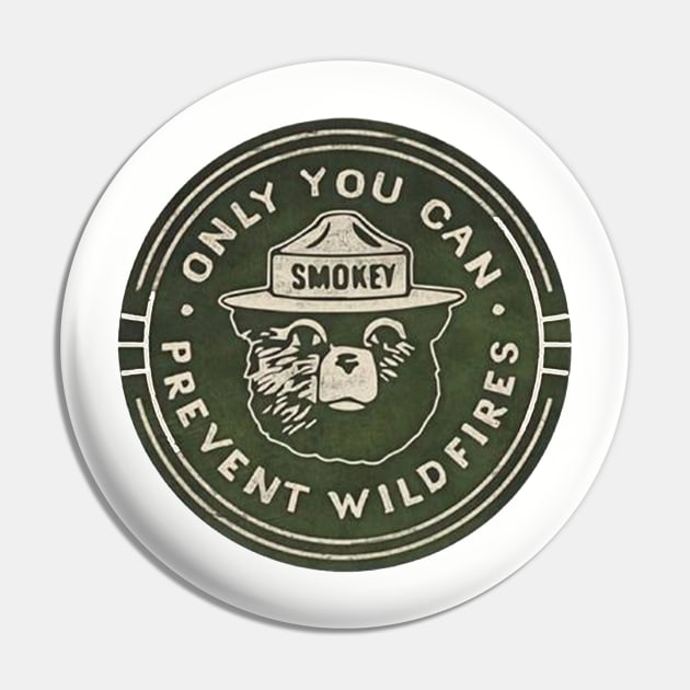 SMOKEY BEAR Pin by Cult Classics