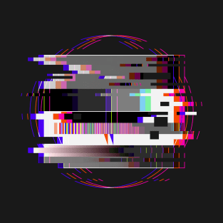 Pink Glitch TV test T-Shirt