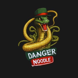 Danger Noodle | Vintage Rattlesnake Biology Art Funny Snake T-Shirt